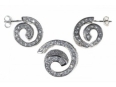 Комплект украшений серьги+подвеска, серебро 925, циркон 001 16 21-00063 2009 г инфо 12545r.